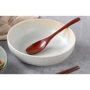 STE-CER Pasta Bowls 8 inch, White Beige Embossed Ceramic Pasta Bowl Set of‎ 4